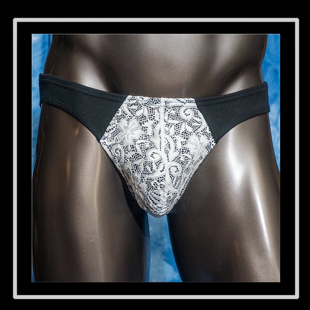 Mens Lace Brief Handmade